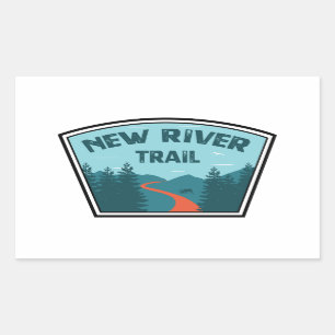Sticker Rectangulaire Nouveau sentier fluvial