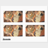 Sticker Rectangulaire Nouvel An Antique Père (Feuille)