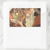 Sticker Rectangulaire Nouvel An Antique Père (Sac)