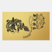 Sticker Rectangulaire Nouvel An Dragon Chinois 2024 VrecS (Devant)