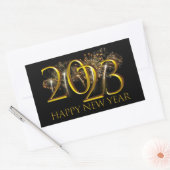Sticker Rectangulaire Nouvel An Eve Party Fournitures 2023 Bonne année (Enveloppe)