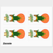 Sticker Rectangulaire Nouvel An japonais (Feuille)