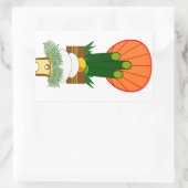 Sticker Rectangulaire Nouvel An japonais (Sac)