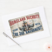 Sticker Rectangulaire Nouvel engin de droits d'arme (Enveloppe)