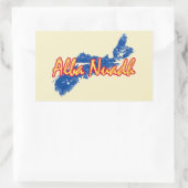Sticker Rectangulaire Nouvelle-Écosse (Sac)