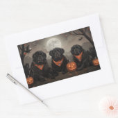 Sticker Rectangulaire Nouvelle-Ecosse Halloween Épouvantable (Enveloppe)