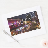 Sticker Rectangulaire Nouvelle-Orléans, Louisiane | Le Quartier Français (Enveloppe)