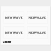 Sticker Rectangulaire Nouvelle vague (Feuille)