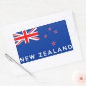 Sticker Rectangulaire nouvelle-zélande symbole du drapeau du pays nom (Enveloppe)