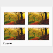 Sticker Rectangulaire Novembre après-midi Stapleton Park Grimshaw (Feuille)