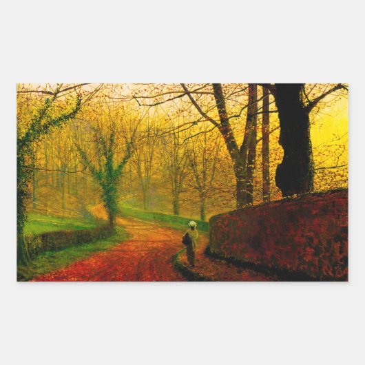 Sticker Rectangulaire Novembre après-midi Stapleton Park Grimshaw (Devant)