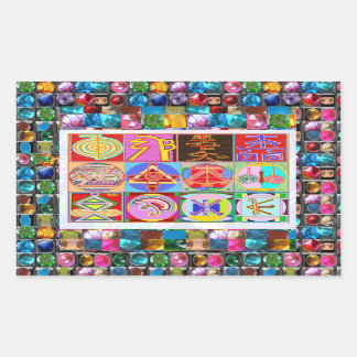 Sticker Rectangulaire NOVINO ReikiHealing in KARUNA Reiki Symboles