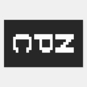 Sticker Rectangulaire NPC - Caractère non jouable (Devant)