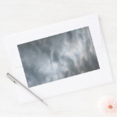 Sticker Rectangulaire Nuages de tempête en panne (Enveloppe)