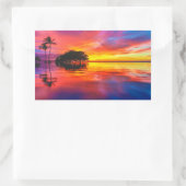 Sticker Rectangulaire Nuages majestueux et réflexion (Sac)