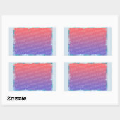 Sticker Rectangulaire Nuances de points bleus, étincelles Ajouter des au (Feuille)