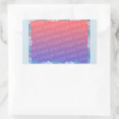 Sticker Rectangulaire Nuances de points bleus, étincelles Ajouter des au (Sac)