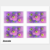 Sticker Rectangulaire Nuances de violet (Feuille)