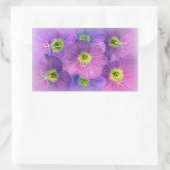 Sticker Rectangulaire Nuances de violet (Sac)