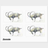 Sticker Rectangulaire Nubian Ibex 2008 (Feuille)