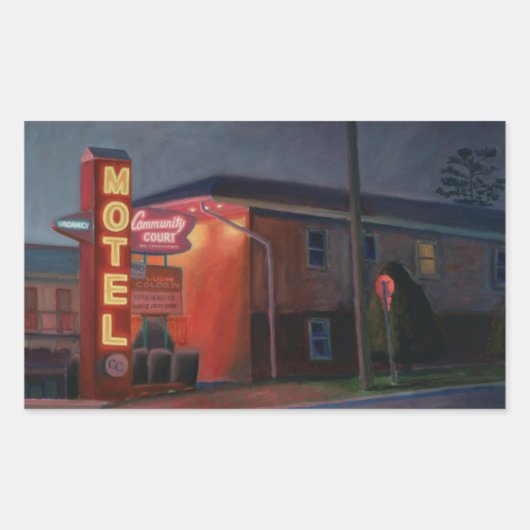 Sticker Rectangulaire Nuit à Broadway 2003 (Devant)