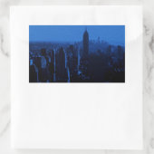 Sticker Rectangulaire Nuit bleue à New York (Sac)