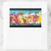 Sticker Rectangulaire NUIT DU CARNAVAL / Mascarade vénitienne, Musique d (Sac)