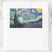 Sticker Rectangulaire Nuit étoilée par van Gogh (Sac)