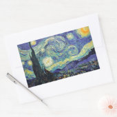 Sticker Rectangulaire Nuit étoilée par van Gogh (Enveloppe)