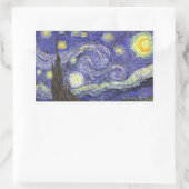 Sticker Rectangulaire Nuit étoilée par Vincent van Gogh (Sac)