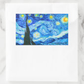 Sticker Rectangulaire Nuit Van Gogh Starry (Sac)