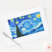 Sticker Rectangulaire Nuit Van Gogh Starry (Enveloppe)