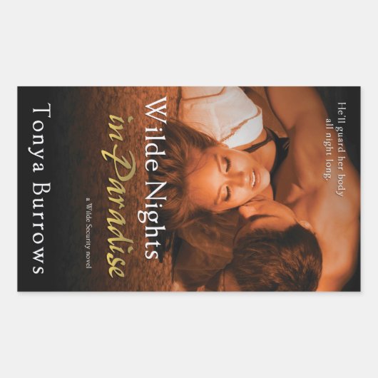 Sticker Rectangulaire Nuits de Wilde dans le paradis par Tonya Burrows (Devant)