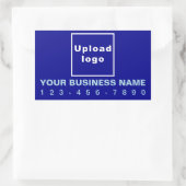 Sticker Rectangulaire Numéro de téléphone professionnel sur l'étiquette  (Sac)