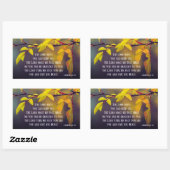 Sticker Rectangulaire Numéros 6:24-26 Le Seigneur vous bénisse et vous g (Feuille)