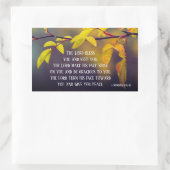 Sticker Rectangulaire Numéros 6:24-26 Le Seigneur vous bénisse et vous g (Sac)