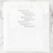 Sticker Rectangulaire Numéros Grabovoi 9681257 (Sac)