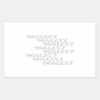 Sticker Rectangulaire Numéros Grabovoi 9681257