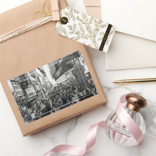 Sticker Rectangulaire NYC Carré (Cadeaux)