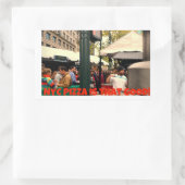 Sticker Rectangulaire NYC Pizza Est Si Bon (Sac)