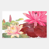 Sticker Rectangulaire Nymphaea lotus, (Devant)