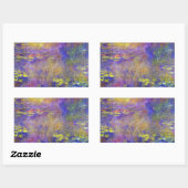 Sticker Rectangulaire Nymphéas de Claude Monet (Feuille)