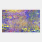 Sticker Rectangulaire Nymphéas de Claude Monet (Devant)
