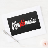 Sticker Rectangulaire Nymphomane (Enveloppe)