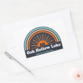 Sticker Rectangulaire Oak Hollow Lake Caroline du Nord Rainbow (Enveloppe)