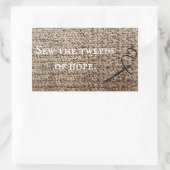 Sticker Rectangulaire Oatrepas a tweeté espoir (Sac)