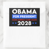 Sticker Rectangulaire Obama pour le président 2028 redonne aux Etats-Uni (Sac)