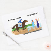 Sticker Rectangulaire Obtenir de la chance au Kentucky (Enveloppe)