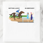 Sticker Rectangulaire Obtenir de la chance au Kentucky (Sac)