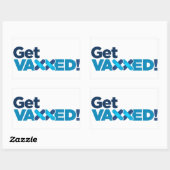 Sticker Rectangulaire obtenir un aimant vacciné (Feuille)